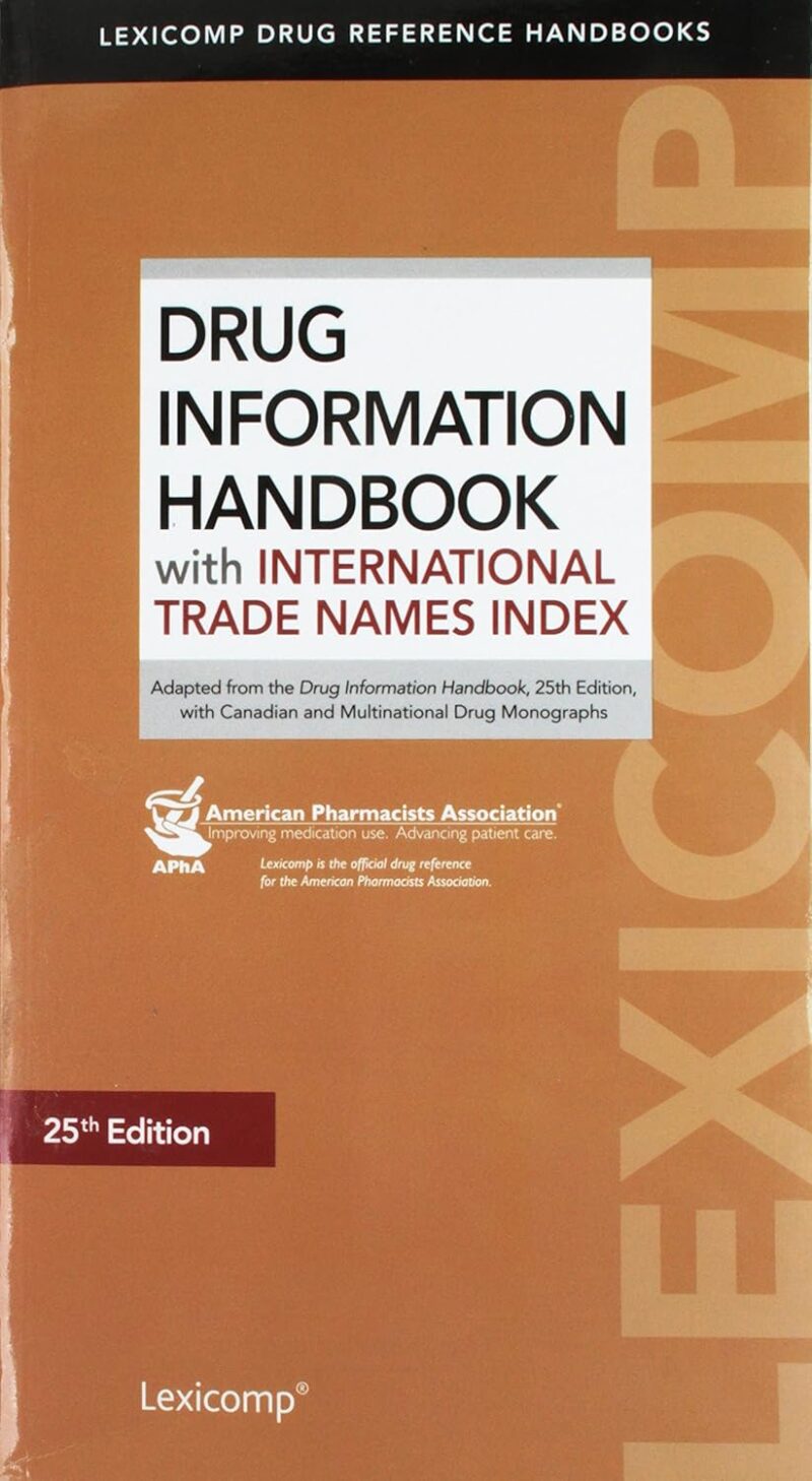 خرید و دانلود نسخه کامل کتاب Drug Information Handbook with International Trade Names Index 25th