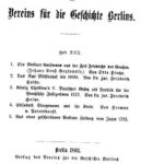 خرید و دانلود نسخه کامل کتاب 1. Ein Berliner Kaufmann aus der Zeit Friedrichs des Großen (Johann Ernst Gotzkowsky) 2. Das Amt Mühlenhof bis 1600 3. König Chrsitians von Dänemark Gesetz als Vorbild für die preußische Justitreform 1713 4. Elisabeth Staegemann und ihr Kreis 5. Aus einer geschriebenen Berliner Zeitung von 1713