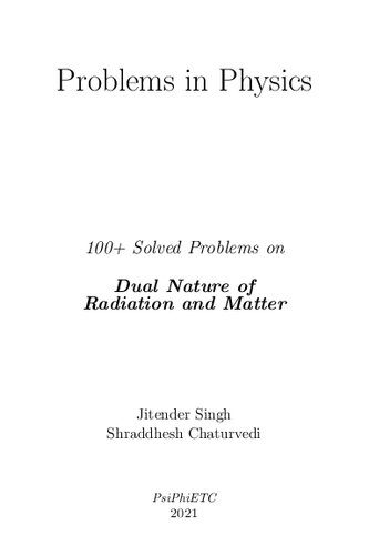 خرید و دانلود نسخه کامل کتاب 100+ Solved Problems on Dual Nature of Radiation and Matter_68bd508075446.jpeg خرید و دانلود نسخه کامل کتاب 100+ Solved Problems on Dual Nature of Radiation and Matter