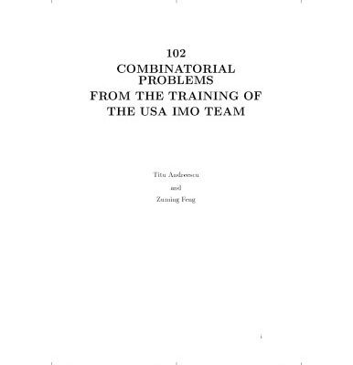 خرید و دانلود نسخه کامل کتاب 102 combinatorial problems from the training of the USA IMO team