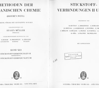 خرید و دانلود نسخه کامل کتاب 11/2- Stickstoffverbindungen II (fortsetzung). Stickstoffverbindungen III. Teil 2