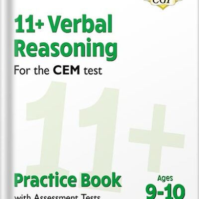 خرید و دانلود نسخه کامل کتاب 11+ CEM Verbal Reasoning Practice Book & Assessment Tests – Ages 9-10 by CGP Books