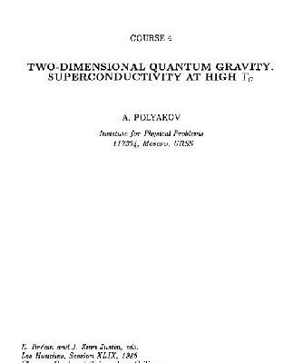 خرید و دانلود نسخه کامل کتاب 2D Quantum Gravity and SC at high Tc