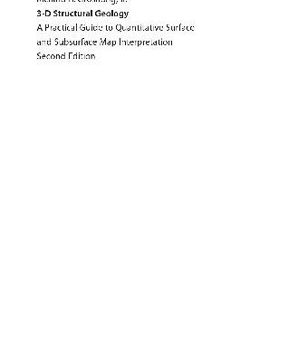 خرید و دانلود نسخه کامل کتاب 3-D Structural Geology: A Practical Guide to Surface and Subsurface Map Interpretation