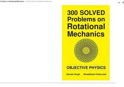 خرید و دانلود نسخه کامل کتاب 300 Solved Problems on Rotational Mechanics