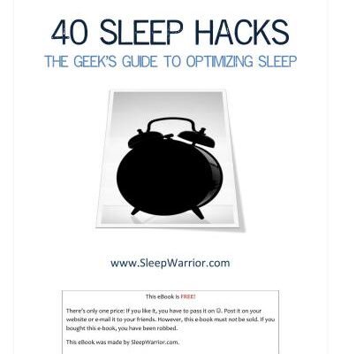 خرید و دانلود نسخه کامل کتاب 40 sleep hacks