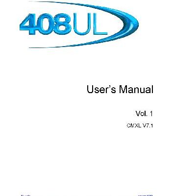 خرید و دانلود نسخه کامل کتاب 408UL Manuals – V7.1 – Issue 05-2003 – 408user1