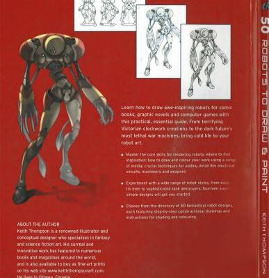 خرید و دانلود نسخه کامل کتاب 50 robots to draw & paint
