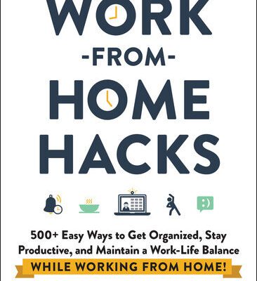 خرید و دانلود نسخه کامل کتاب 500+ Easy Ways to Get Organized, Stay Productive, and Maintain a Work-Life Balance While Working from Home!