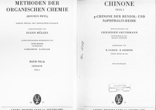 خرید و دانلود نسخه کامل کتاب 7/3a- Chinone. Teil 1. p-Chinone der benzol – und naphthalin-reihe_68d356ec942e9.jpeg خرید و دانلود نسخه کامل کتاب 7/3a- Chinone. Teil 1. p-Chinone der benzol – und naphthalin-reihe