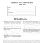 خرید و دانلود نسخه کامل کتاب 70. Tus Deneme Sınavı Kitapçığı