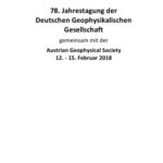 خرید و دانلود نسخه کامل کتاب 78. Jahrestagung der Deutschen Geophysikalischen Gesellschaft gemeinsam mit der Austrian Geophysical Society 12.-15. Februar 2018 in Leoben (Österreich)