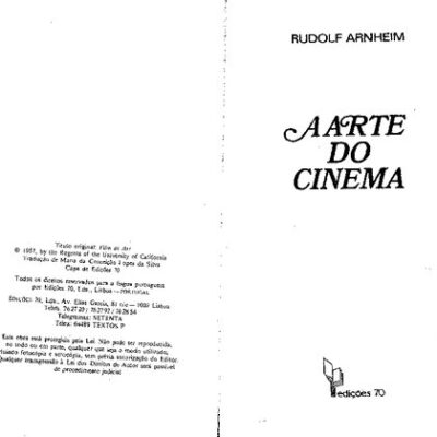 خرید و دانلود نسخه کامل کتاب A arte do cinema