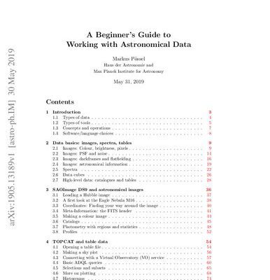 خرید و دانلود نسخه کامل کتاب A Beginner’s Guide to Working with Astronomical Data