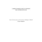 خرید و دانلود نسخه کامل کتاب A brief introduction to physics for mathematicians