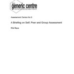 خرید و دانلود نسخه کامل کتاب A briefing on self, peer and group assessment