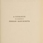 خرید و دانلود نسخه کامل کتاب A Catalogue of the Collection of Persian Manuscripts