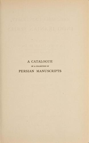 خرید و دانلود نسخه کامل کتاب A Catalogue of the Collection of Persian Manuscripts_68d52e31b23b5.jpeg خرید و دانلود نسخه کامل کتاب A Catalogue of the Collection of Persian Manuscripts