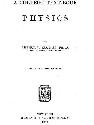 خرید و دانلود نسخه کامل کتاب A College Text-Book Of Physics