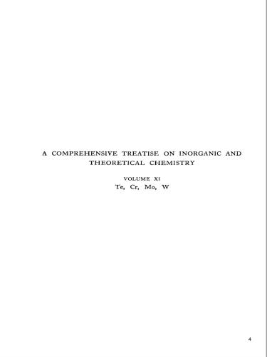 خرید و دانلود نسخه کامل کتاب A Comprehensive Treatise on Inorganic and Theoretical Chemistry: volume 11. Te, Cr, Mo, W_68d2d77584596.jpeg خرید و دانلود نسخه کامل کتاب A Comprehensive Treatise on Inorganic and Theoretical Chemistry: volume 11. Te, Cr, Mo, W