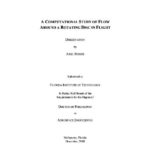 خرید و دانلود نسخه کامل کتاب A Computational Study Of Flow Around A Rotating Disc In Flight