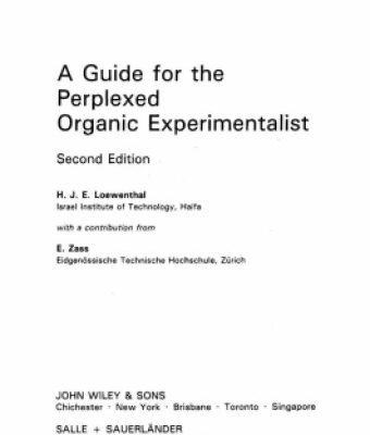خرید و دانلود نسخه کامل کتاب A Guide for the Perplexed Organic Experimentalist