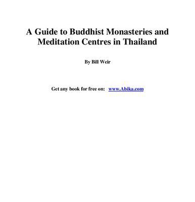 خرید و دانلود نسخه کامل کتاب A Guide to Buddhist Monasteries and Meditation Centres in Thailand