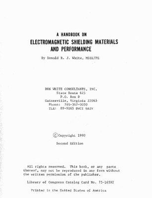 خرید و دانلود نسخه کامل کتاب A Handbook on Electromagnetic Shielding Materials and Performance