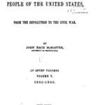خرید و دانلود نسخه کامل کتاب A history of the people of the United States, from the Revolution to the Civil War. In seven volumes / 1821-1830