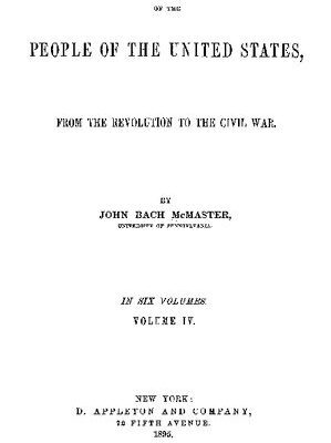 خرید و دانلود نسخه کامل کتاب A history of the people of the United States, from the Revolution to the Civil War. In six volumes