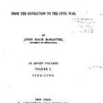 خرید و دانلود نسخه کامل کتاب A history of the people of the United States, from the Revolution to the Civil War. In seven volumes / 1784-1790