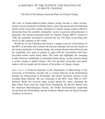 خرید و دانلود نسخه کامل کتاب A history of the science and politics of climate change: the role of the Intergovernmental Panel on Climate Change