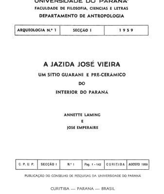 خرید و دانلود نسخه کامل کتاب A jazida José Vieira: Um sítio Guarani e pre-cerâmico do interior do Paraná