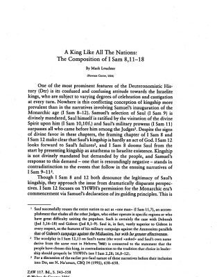 خرید و دانلود نسخه کامل کتاب A King Like all the Nations: The Composition of I Samuel 8,11-18