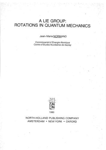 خرید و دانلود نسخه کامل کتاب A Lie Group, Rotations in Quantum Mechanics_68bd2cac7d366.jpeg خرید و دانلود نسخه کامل کتاب A Lie Group, Rotations in Quantum Mechanics