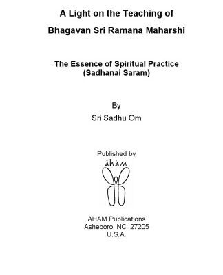 خرید و دانلود نسخه کامل کتاب A Light on the Teaching of Bhagavan Sri Ramana Maharshi
