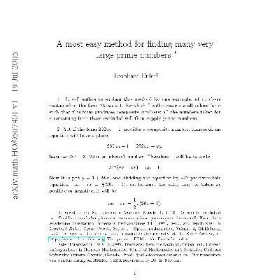خرید و دانلود نسخه کامل کتاب A most easy method for finding many very large prime numbers