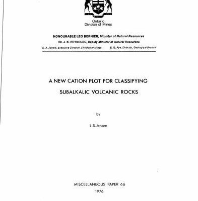 خرید و دانلود نسخه کامل کتاب A new cation plot for classifying subalkalic volcanic rocks