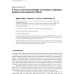 خرید و دانلود نسخه کامل کتاب A Note on Practical Stability of Nonlinear Vibration Systems with Impulsive Effects