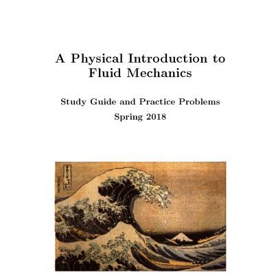 خرید و دانلود نسخه کامل کتاب A Physical Introduction to Fluid Mechanics: Study Guide and Practice Problems