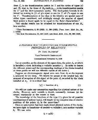 خرید و دانلود نسخه کامل کتاب A Possible Way to Discuss the Fundamental Principles of Relativity