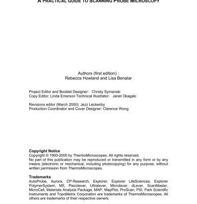 خرید و دانلود نسخه کامل کتاب A practical guide to scanning probe microscopy