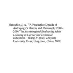 خرید و دانلود نسخه کامل کتاب A Productive Decade of Andragogy’s History and Philosophy