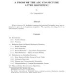 خرید و دانلود نسخه کامل کتاب A proof of the abc conjecture after Mochizuki