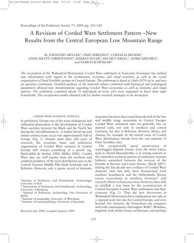 خرید و دانلود نسخه کامل کتاب A Revision of Corded Ware Settlement Pattern – New Results from the Central European Low Mountain Range