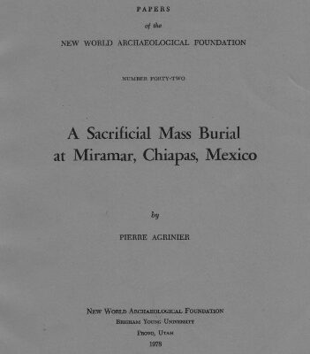 خرید و دانلود نسخه کامل کتاب A sacrificial mass burial at Miramar, Chiapas, Mexico