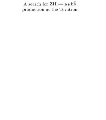 خرید و دانلود نسخه کامل کتاب A search for ZH – µµbb production at the Tevatron