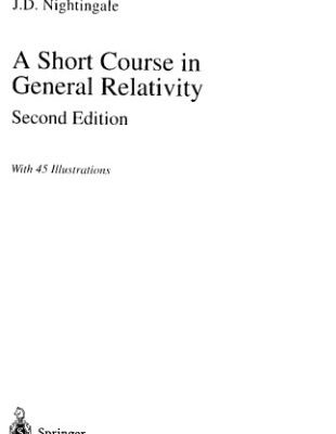 خرید و دانلود نسخه کامل کتاب A Short Course in General Relativity