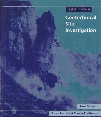 خرید و دانلود نسخه کامل کتاب A Short Course in Geotechnical Site Investigation
