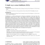 خرید و دانلود نسخه کامل کتاب A simple way to extract baddeleyite (ZrO2)